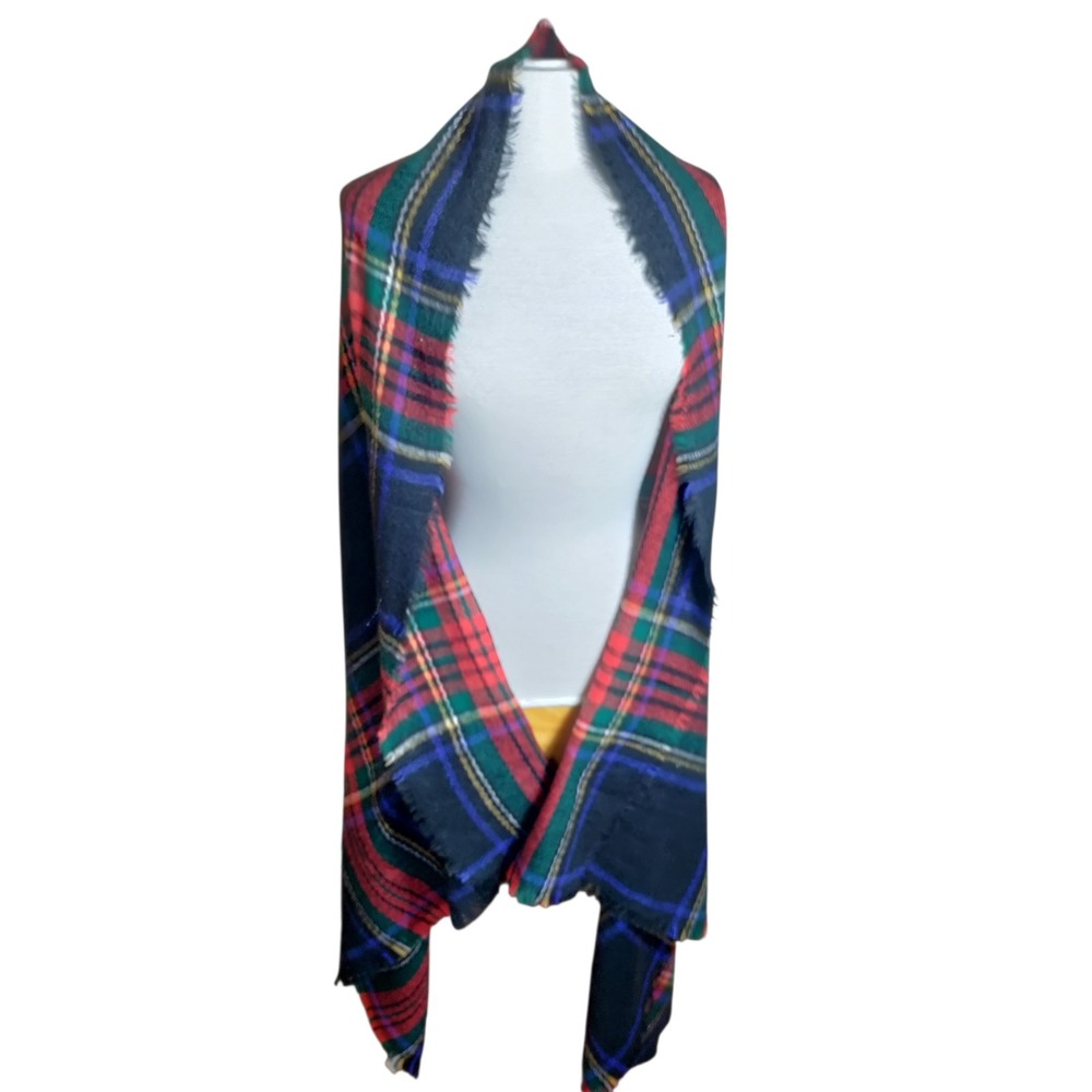 Old Navy Blanket Scaft New Multi Color Plaid